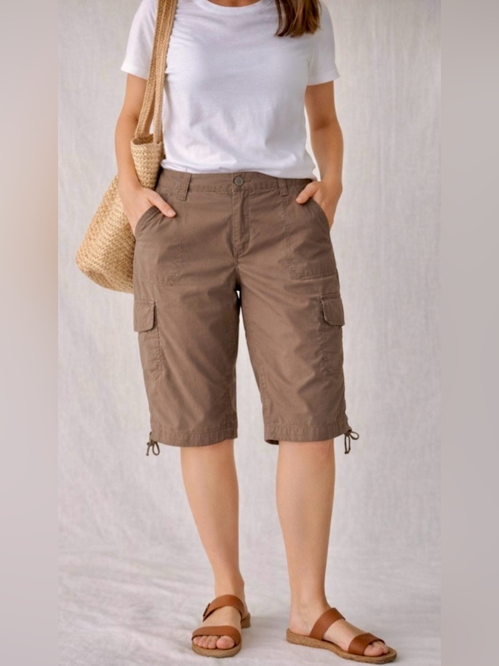St John’s Bay Women’s Cargo Capri Pants